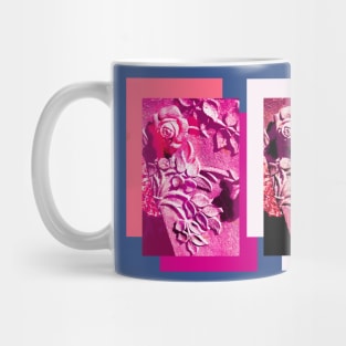 Pink Roses on Headstone in Huntsville Cemetery Mug